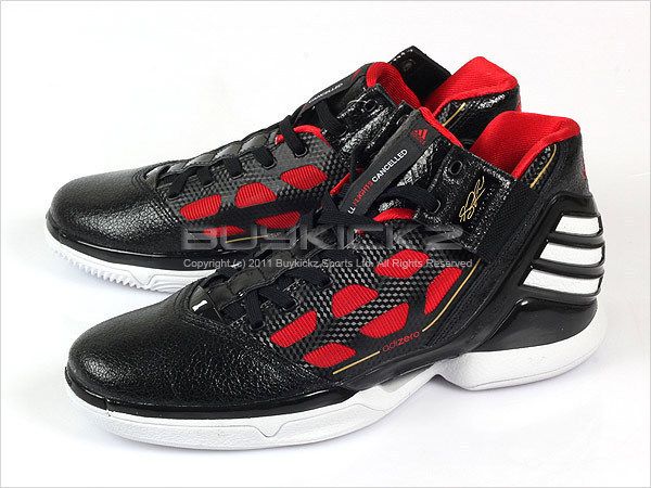 Adidas Adizero Rose 2 Black/Red/White Basketball 2011 Mens Derrick 