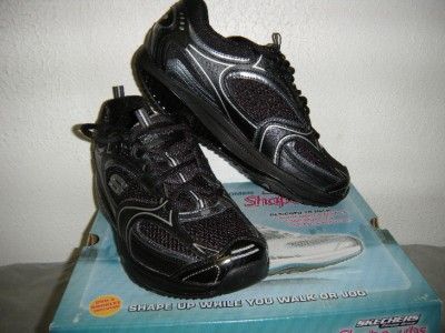   Shape Ups XF Accelerators Walking Shoes Sz 7.5 BLACK SILVER  