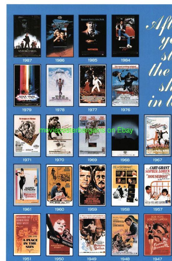 PARAMOUNT 75TH ANN. MOVIE POSTER + AFI BONUS  