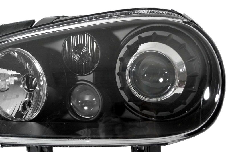 ECODE 99 04 VW GOLF 4 GTI R32 XENON HID PROJECTOR GLASS HEADLIGHT 