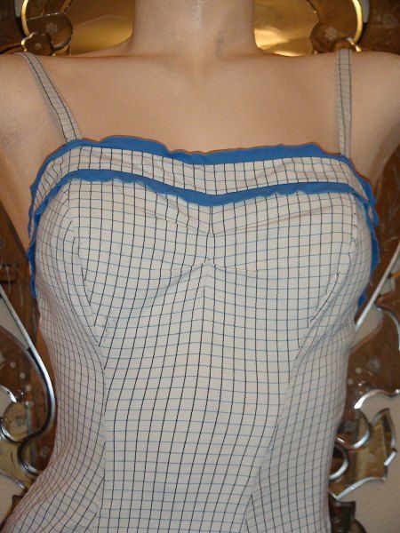 Vintage Swim Suit Pin Up Play Spandex PINK 50s Swimwear Bathing Retro 