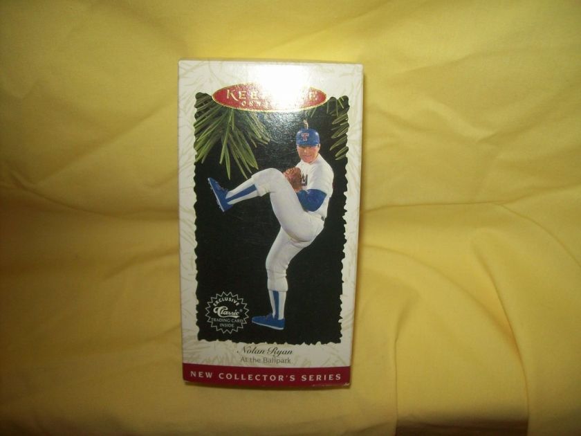 1996 Hallmark Nolan Ryan At the Ballpark Keepsake Christmas Ornament 