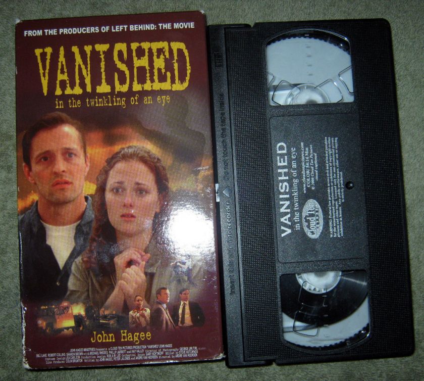 Vanished (VHS, 2001)~IN THE TWINKLING OF AN EYE~JOHN HAGEE 