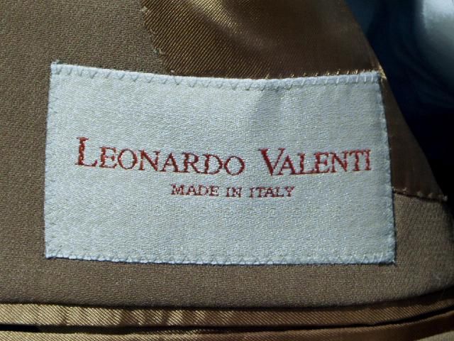 VALENTI~BOTTO~ITALIAN CREPE SUMMER SUIT~46S~CARAMEL  