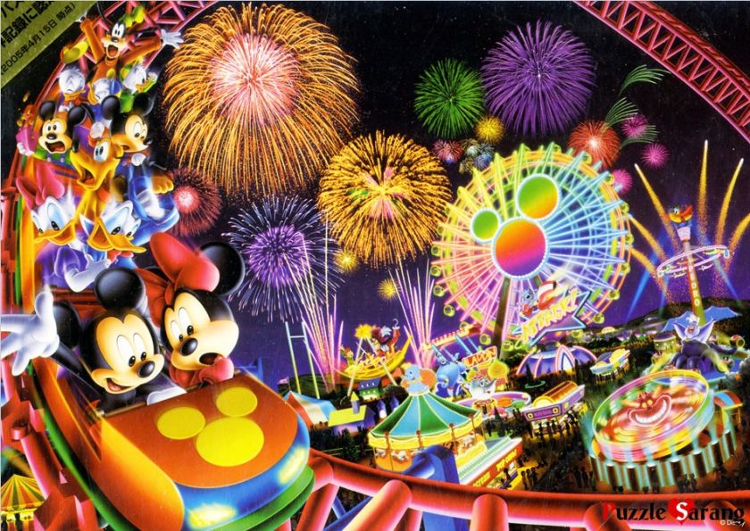   Puzzles 1000 Pieces Mickey & Amusement park  / Disney / Tenyo  