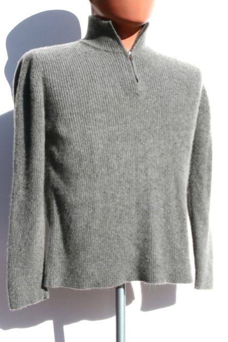 Mens PATAGONIA 100% CASHMERE Gray Sweater Sz Medium M  