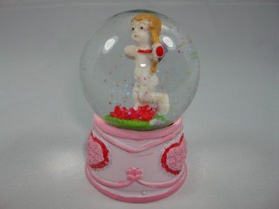 Cupid Heart Flower Arrow Love Angel Snow Globe New  