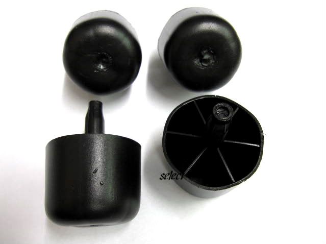 dowel fix black multi use furniture glides. Black nylon glides used 