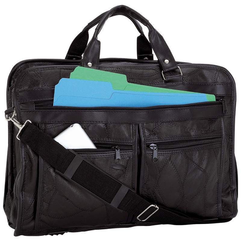 Brand Italian Mosaic™ Design Genuine Leather Briefcase  