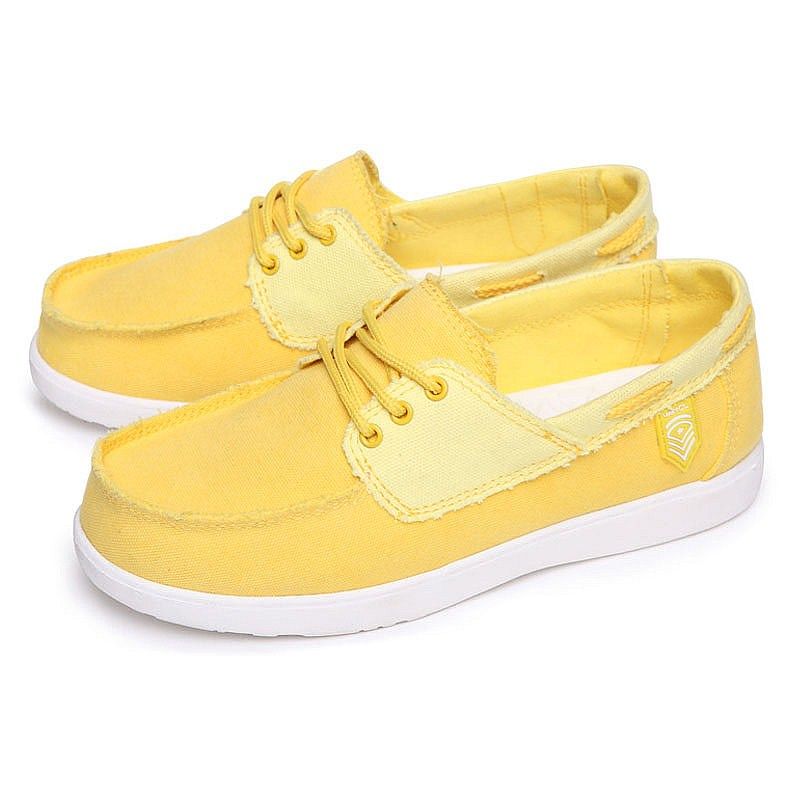   2011 fashion mens casual shoes Lace Through Canvas Boat Shoes Tropical