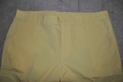 RALPH LAUREN LADIES WOMENS YELLOW PANTS CARGO STYLE SIZE 16  