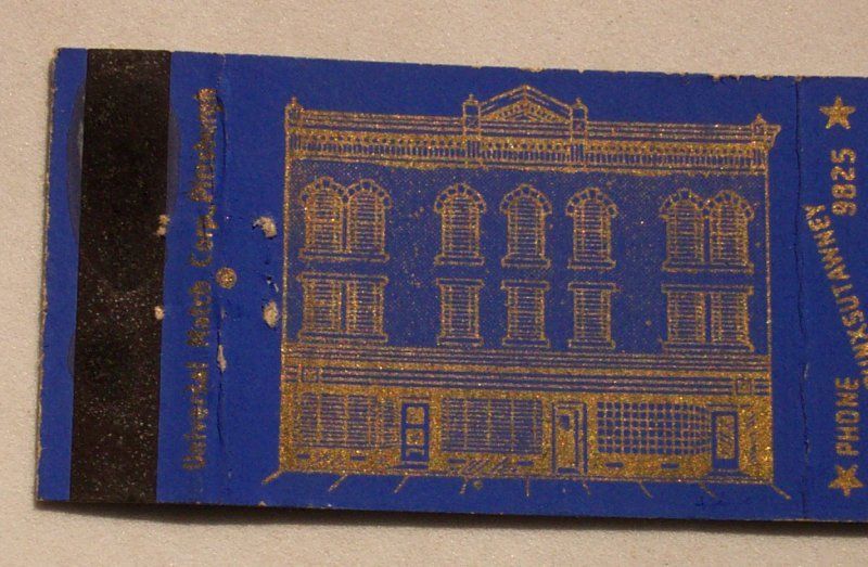 1940s Matchbook Army & Navy Club Punxsutawney PA MB  