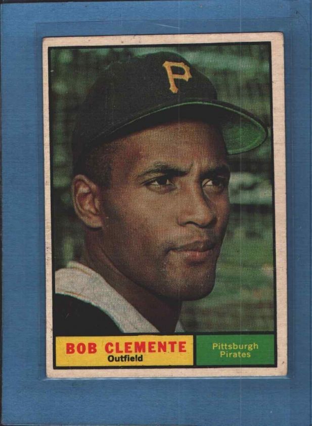 1961 Topps #388 ROBERTO CLEMENTE EX *3w  