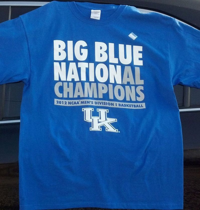 UK Kentucky Wildcats 2012 NCAA Basketball National Champions T Shirt S 