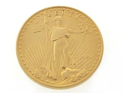 1999 US Saint Gaudens 1/2 Oz American Eagle $25 Gold Bullion Coin W 