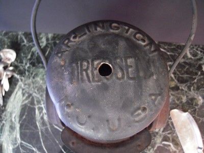 ANTIQUE DRESSEL RAILROAD LANTERN 16 TALL ARLINGTON N.J USA  