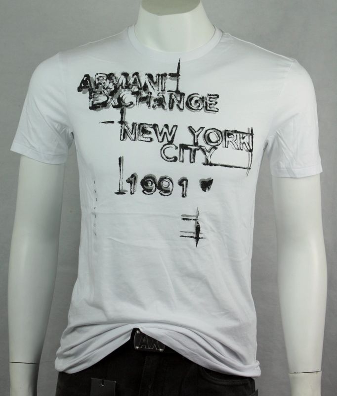 Armani Exchange AX Graghic Logo Crew Tee Shirt/Top  