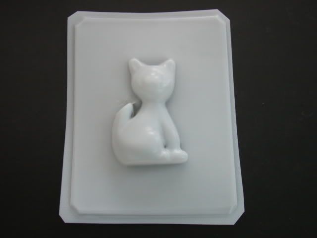 CAT SOAP Chocolate Candy Clay Gumpaste Mold NEW  