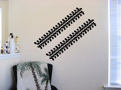 Off Road Tire Tracks Tread Vinyl Decal Wall Art Decor Stickers  