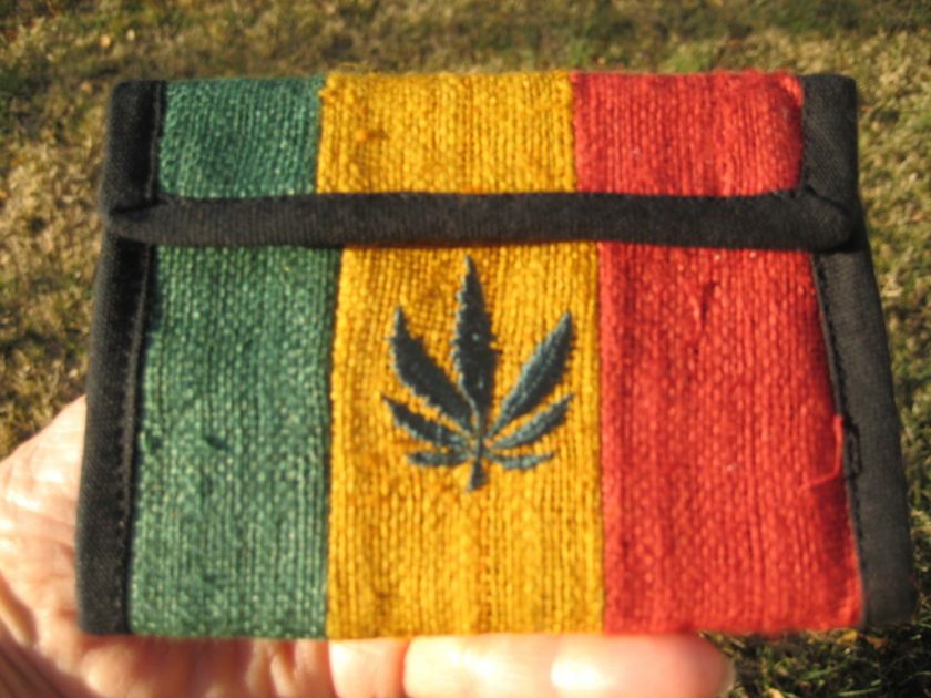 Rasta Hemp Leaf Wallet Thailand Accessories NEW  