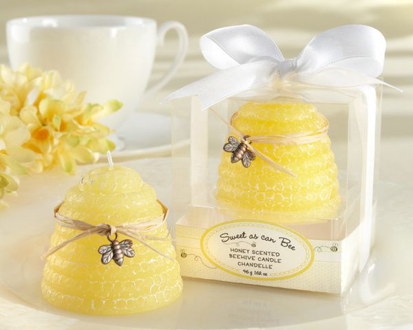 24 BABY SHOWER FAVORS HONEY SCENTED BEEHIVE CANDLES  