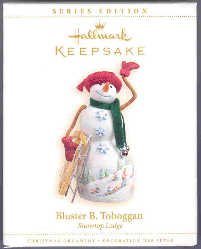 Hallmark 2006 Bluster B Toboggan 2nd in Snowtop Lodge Series # 2 