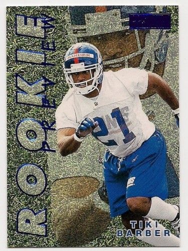 TIKI BARBER 1997 SKYBOX PREMIUM ROOKIE PREVIEW #2RP NEW YORK GIANTS 