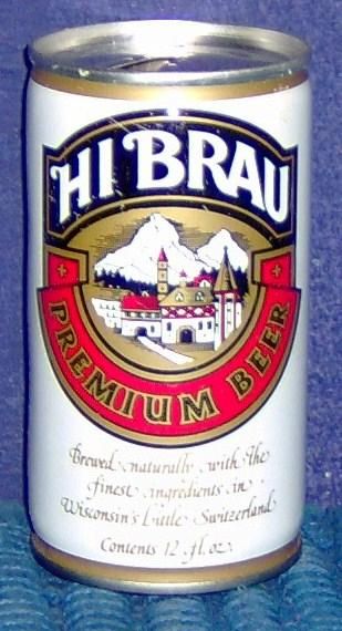 TIN HI BRAU PREMIUM JOS HUBER 12/oz BEER CAN PULL TAB  