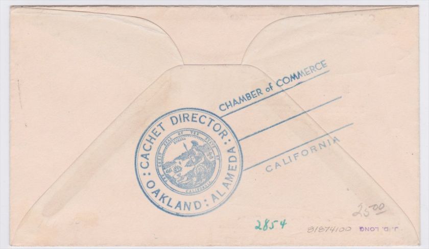 Moffett Field CA 1934 USS Macon Bear Cacheted Cover  