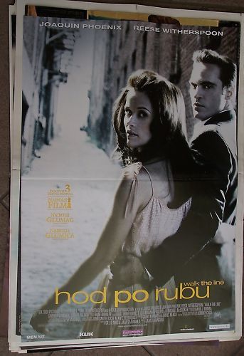 WALK THE LINE JOHNNY CASH CROATIAN MOVIE POSTER 2005  