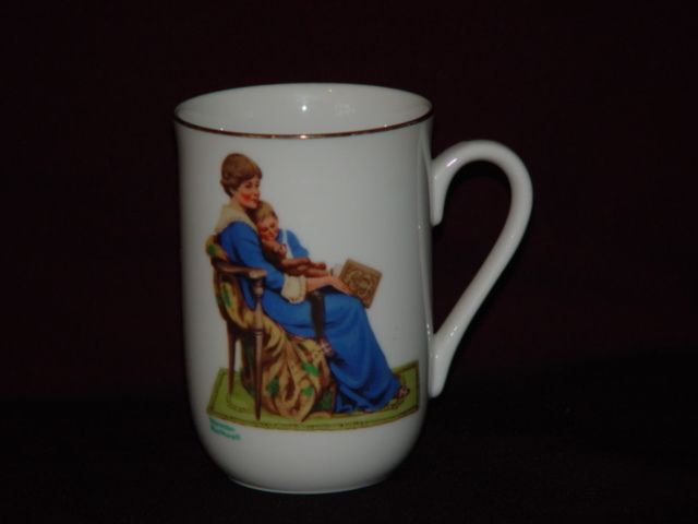 Norman Rockwell Mug 1982 Bedtime  