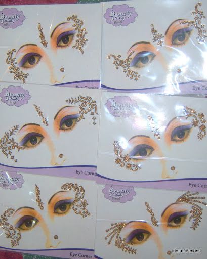 100 EYE BINDI Face jewel CRYSTAL tattoo MASK BODY ART  