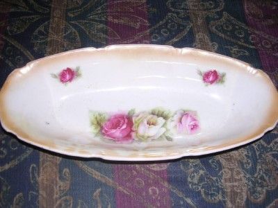 Antique Porcelain Flowered Condiment Dish Lot [1800s]  