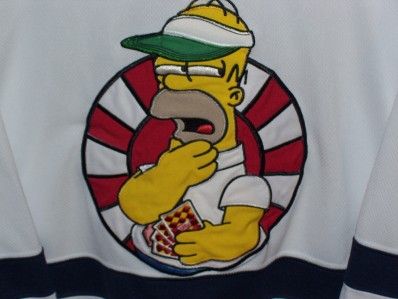 TV COMIC EC THE SIMPSONS POKER HOMER HOCKEY JERSEY SWEATER DOH 