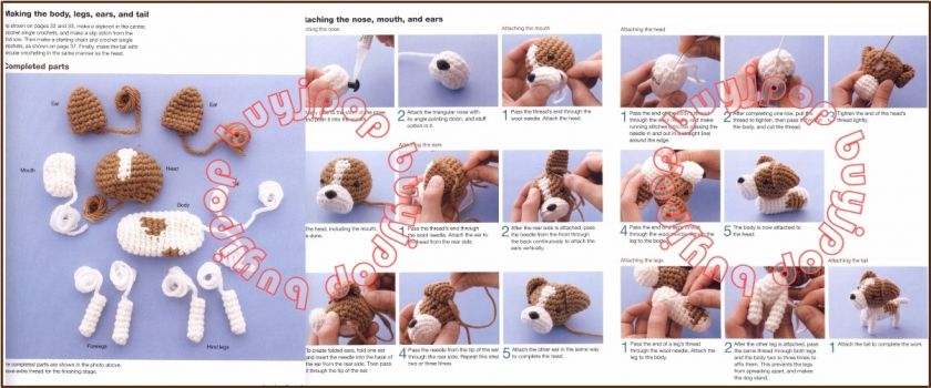   Japanese Crochet Pattern Book Amigurumi Ami DOG Vol 2 NEW  