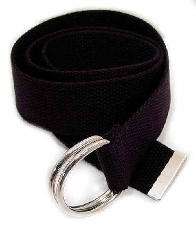 Ladies 1 1/2 Canvas D Ring Belt XLarge 38 40 Black new  