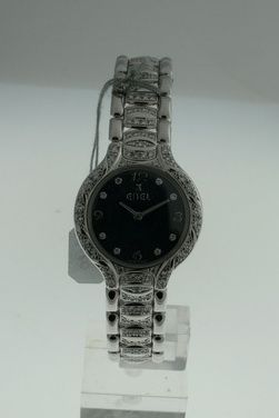 New Ebel Beluga White Gold All Diamonds Ladies Watch   