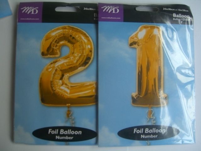 34 foil balloons 21 £ 11 99