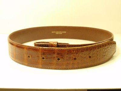 Barry Kieslstein Cord Brown Alligator belt  