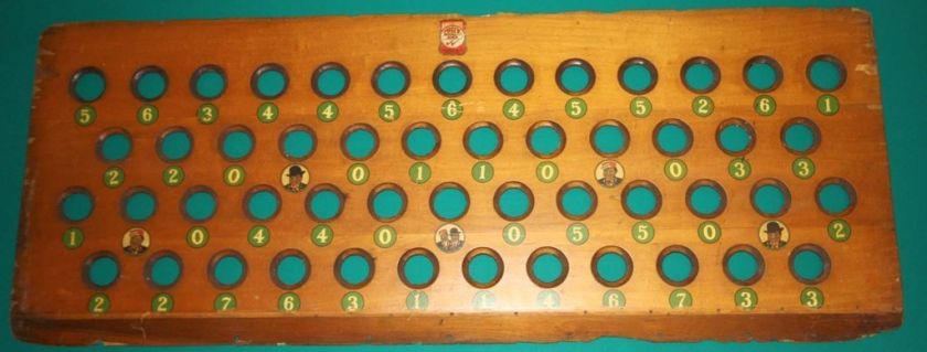   VINTAGE TWO SIDED KEENO AMOS & ANDY BILLIARD POOL GAME BOARD 1920S