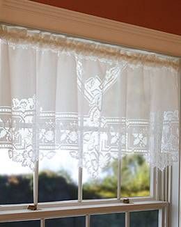 Heritage Lace Heirloom Valance 60 x 22 Ecru/White  