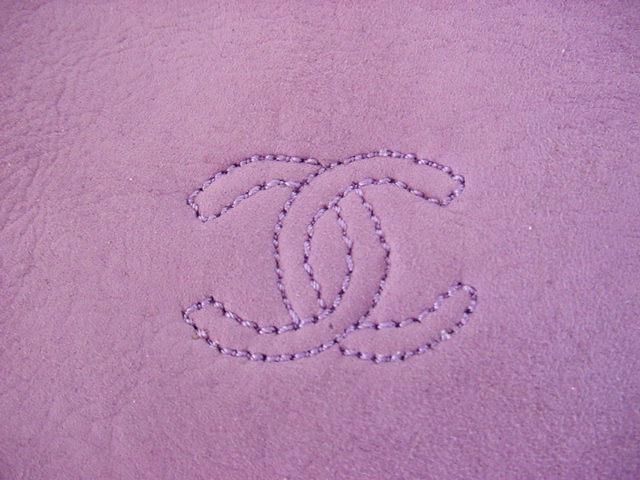 CHANEL Shearling Glove 7.5 MINT to Elbow LILAC 2die4  