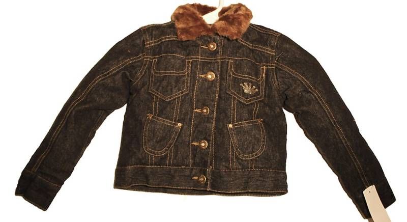 PRINCESS DENIM JACKET Girls Bongo Lined Coat Fur Cotton  