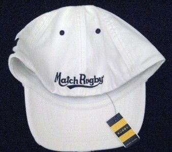 RUGBY RALPH LAUREN MEN NWT LOGO BALL CAP HAT S/M White  