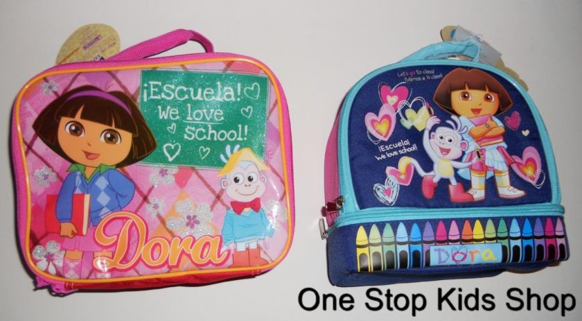 DORA THE EXPLORER Nickelodeon LUNCH BOX Bag Tote BOOTZ  