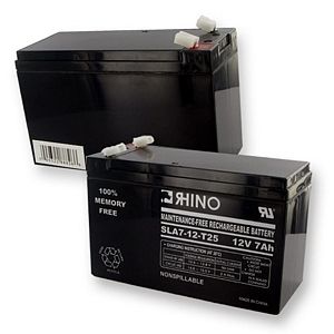 BATTERY,12V,7AH,F2, SLA7 12/T25 RHINO ONE EACH  