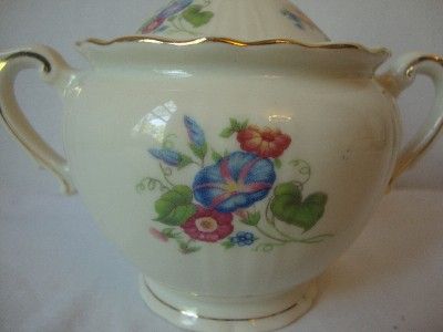 Syracuse China Santa Rosa Federal Shape Sugar Bowl w/ Lid  