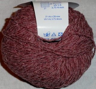 Two Skeins  Berlini Italian RELAX Cotton Yarn Sport Weight 284 yds 