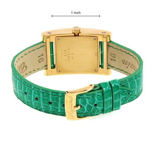 New CHOPARD Made In Switzerland Swiss Movement Emerald 18K Gold Ladies 