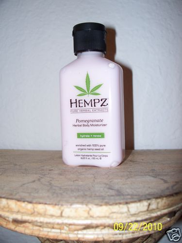 SUPRE HEMPZ POMEGRANATE MOISTURIZER LOTION TRAVEL SIZE  